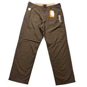 Royal Robbins Pants Mens 38x32 Brown Nylon Hiking Travel Outdoor Quick Dry UPF